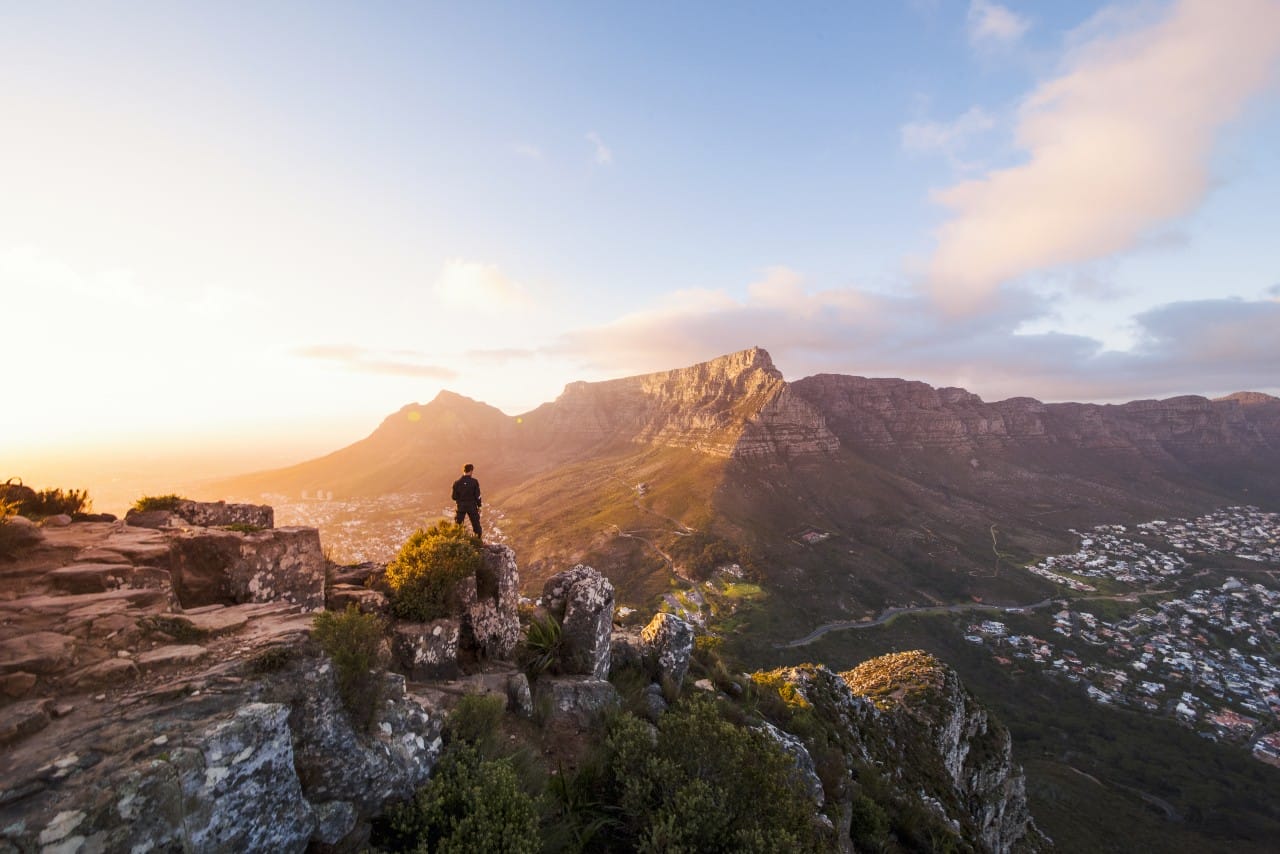 Aussicht vom Lionshead auf den Tafelberg