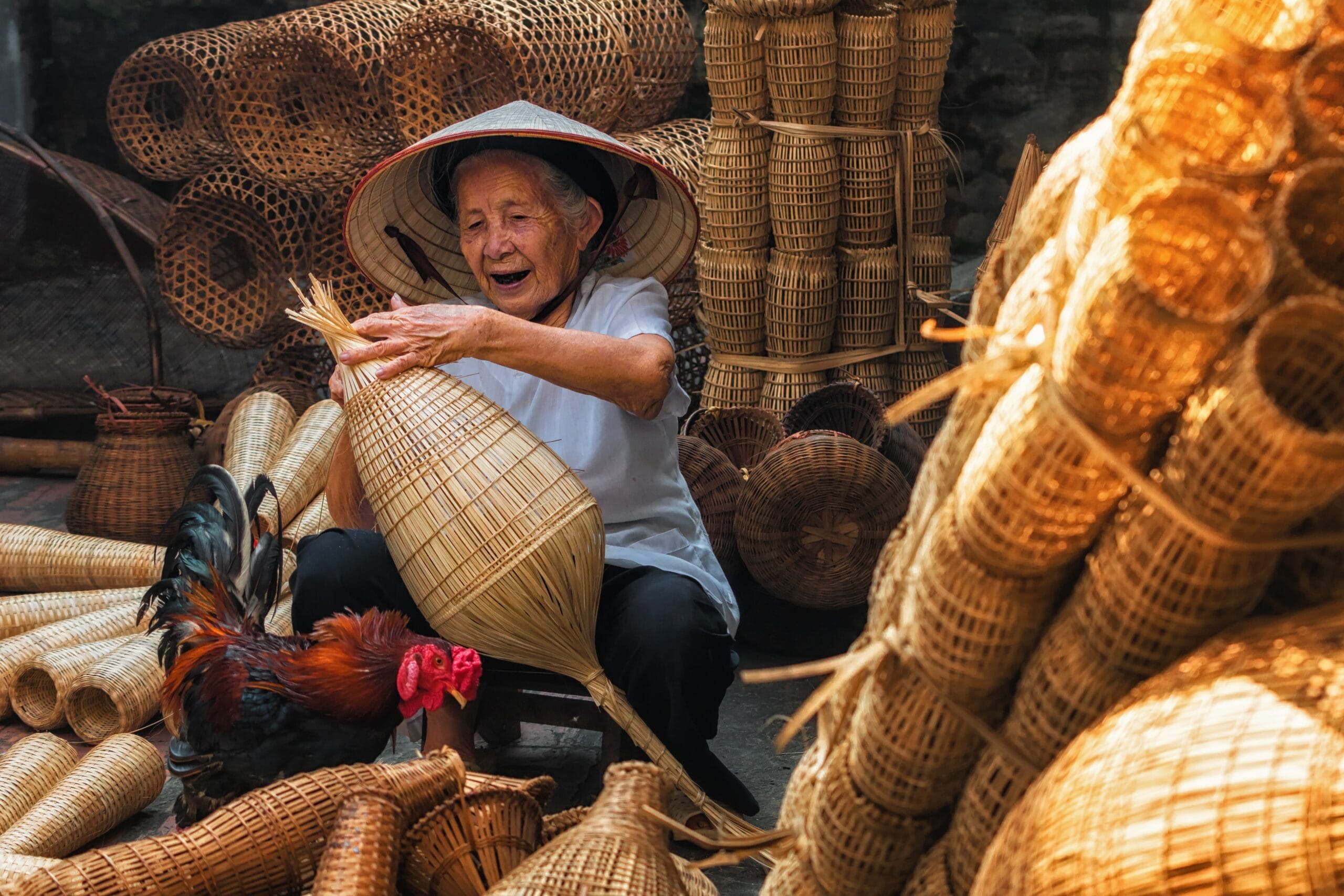 Frau in Vietnam, Handarbeit