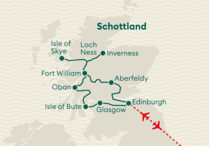 Karte Schottland