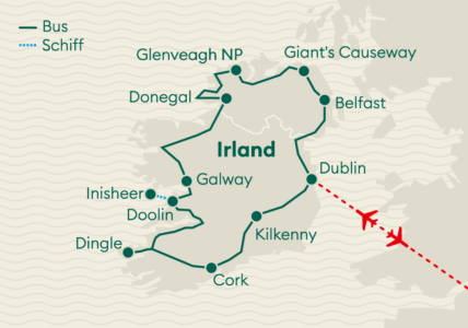 Karte Irland