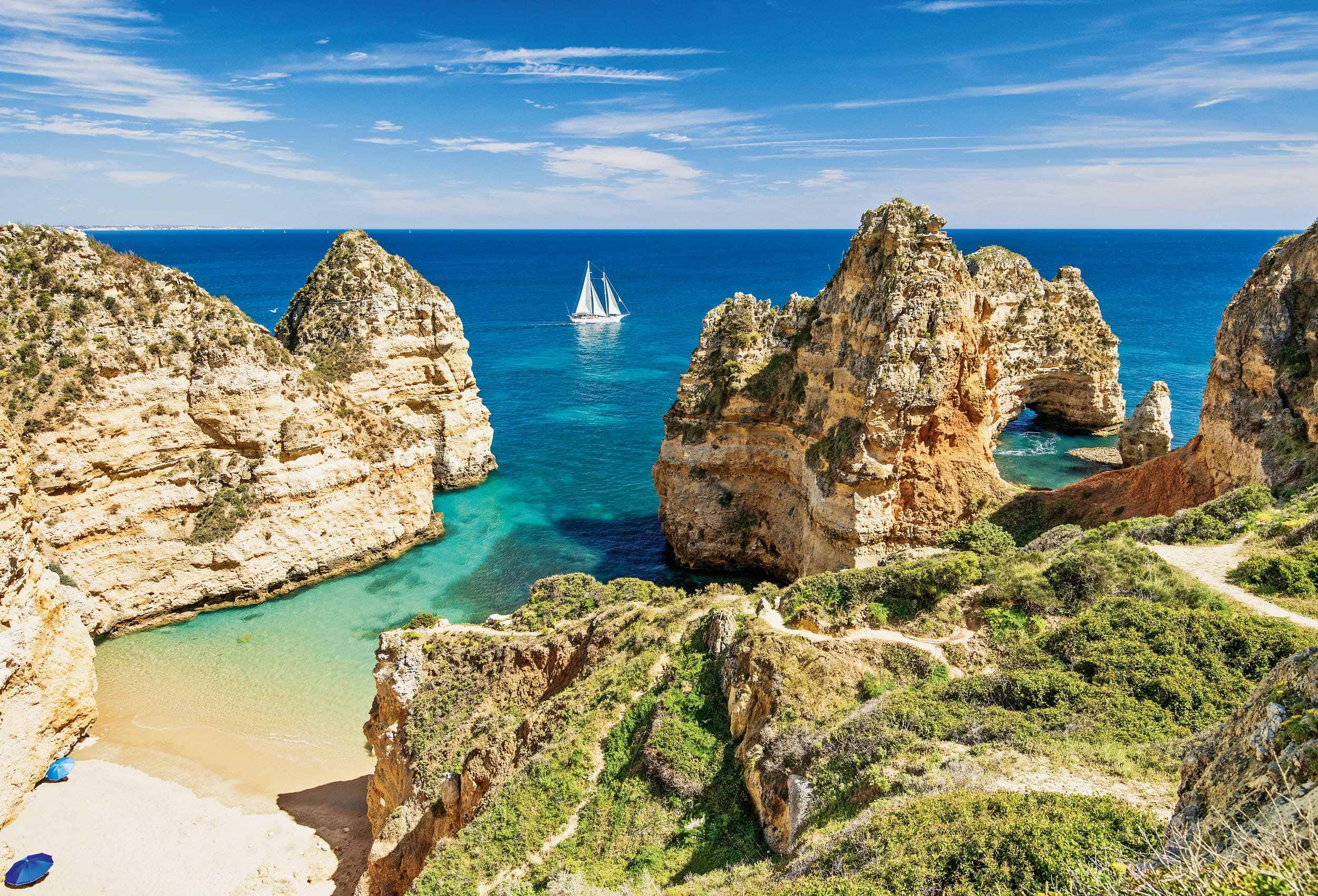 Strand in der Region Algarve, Portugal