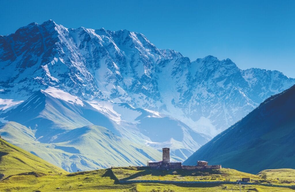 Mount Shkhara, Ushguli, Georgien