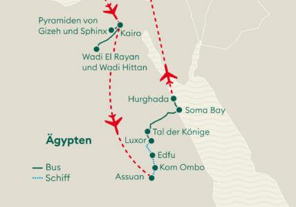 Karte Ägypten