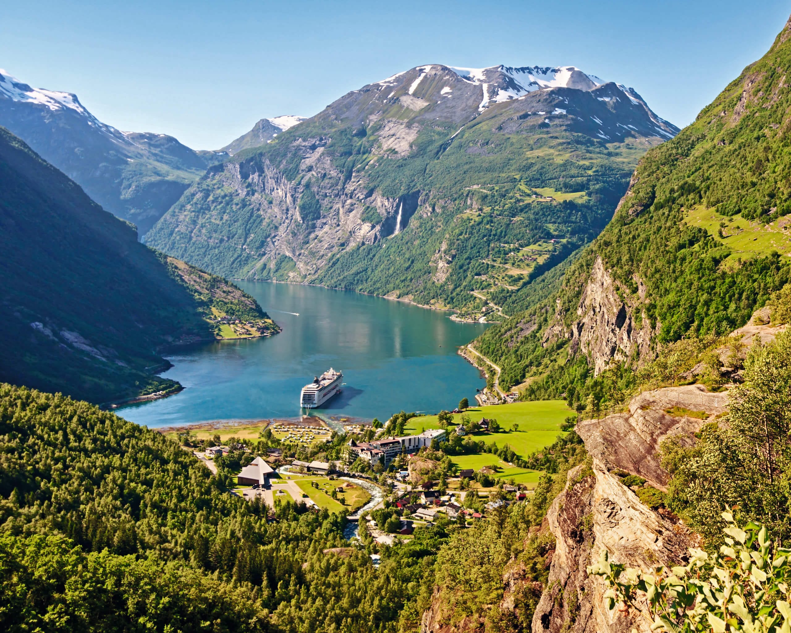 Blick in den Geiranger Fjord