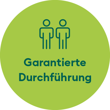 Garantierte Durchführung
ab zwei Gästen